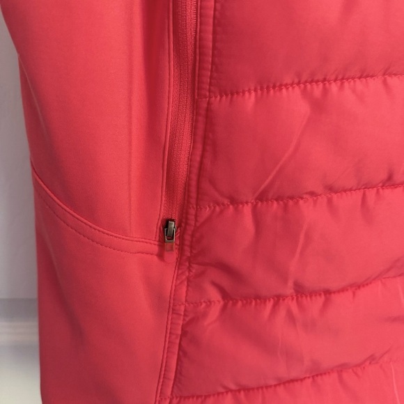 Women's Orange Hooded Puffer Athletic Vest size XXL high visibility - Picture 3 of 6